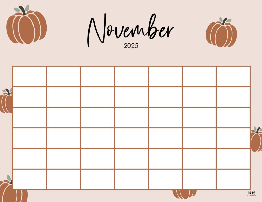 November 2025 Calendars - 107 Free Printables | Printabulls in Printable Calendar November 2025 with Lines